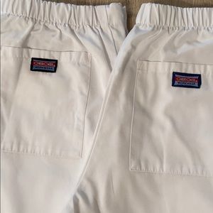 Cherokee Workwear scrub pants in white